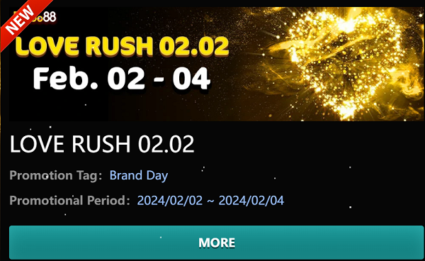 Betso88 love rush 02.02 Feb 2, 2024 promotions 