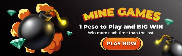 what online casino game is easiest to win Mine games 1 Peso to play and big win win more each time that the last play now