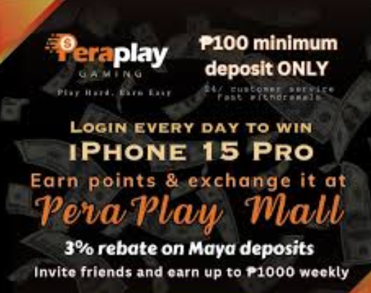 peraplay deposit minimum 100 php only 